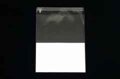 A4-U1/2【A4】印刷透明封筒 OPP袋 50μ 切手/筆記可 静電気防止処理テープ付 折線付