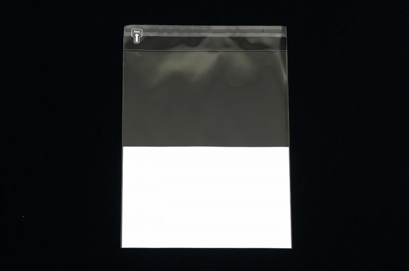 A4-U1/2【A4】印刷透明封筒 OPP袋 50μ 切手/筆記可 静電気防止処理