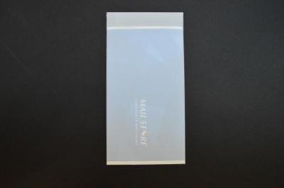 N-421【長3】印刷透明封筒 OPP袋 40μ 切手/筆記可 静電気防止処理テープ付 折線付
