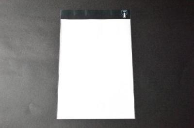 B5-21【角4/B5】印刷透明封筒 OPP袋 50μ 切手/筆記可 静電気防止処理テープ付 折線付
