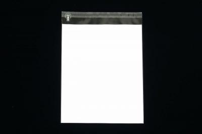 A4-421【A4】印刷透明封筒 OPP袋 40μ 切手/筆記可 静電気防止処理テープ付 折線付
