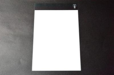 K2-421【角2/A4】印刷透明封筒 OPP袋 40μ 切手/筆記可 静電気防止テープ付 折線付